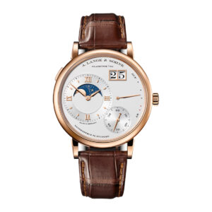 A. Lange & Sohne 139.032 Grand Lange 1 Moon Phase Rose Gold Silver Dial 41mm