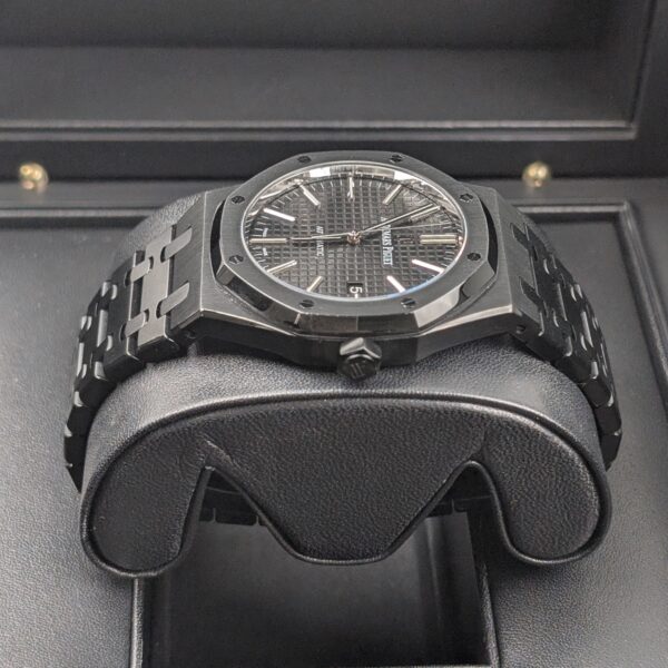 Audemars Piguet 15400ST Royal Oak 41mm Black Dial PVD Coated Watch - Image 3