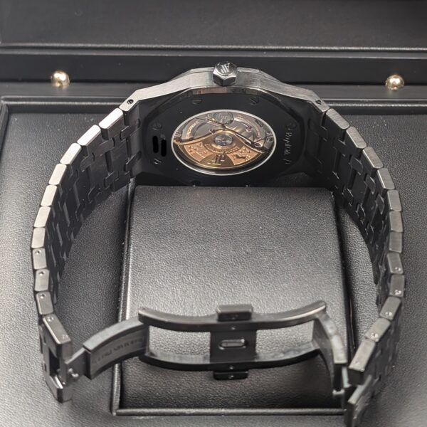 Audemars Piguet 15400ST Royal Oak 41mm Black Dial PVD Coated Watch - Image 6