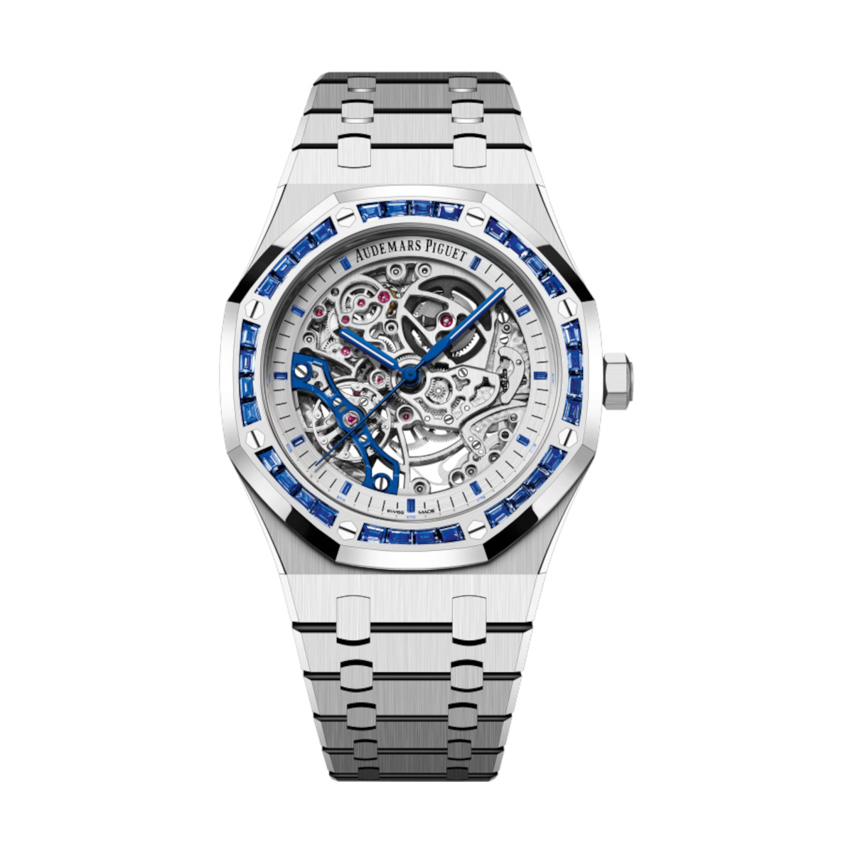 Audemars Piguet 15412BC.SS.1220BC.02 Royal Oak Skeleton Rhodium Dial White Gold Bracelet