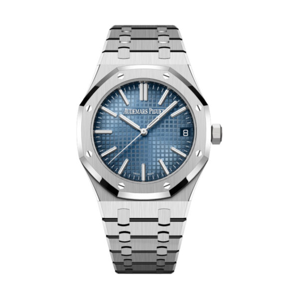 Audemars Piguet 15510BC.OO.1320BC.02 Royal Oak Blue Dial White Gold Bracelet Watch
