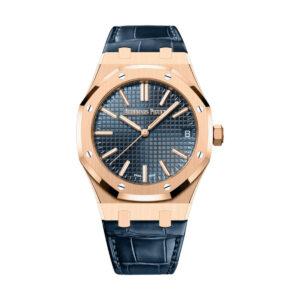 Audemars Piguet 15510OR.OO.D315CR.02 Royal Oak Blue Dial Blue Alligator Strap