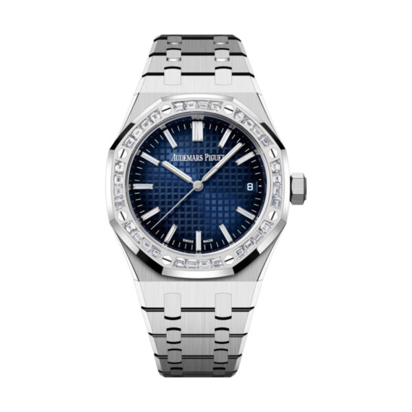 Audemars Piguet 15551BC.ZZ.1356BC.01 Royal Oak Blue Dial White Gold Bracelet