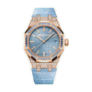 Audemars Piguet 15551OR.ZS.D344CR.01 Royal Oak Light Blue Dial Light Blue Alligator Strap