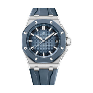 Audemars Piguet 15605SK.OO.A350CA.01 Royal Oak Offshore Blue Dial Blue Rubber Strap
