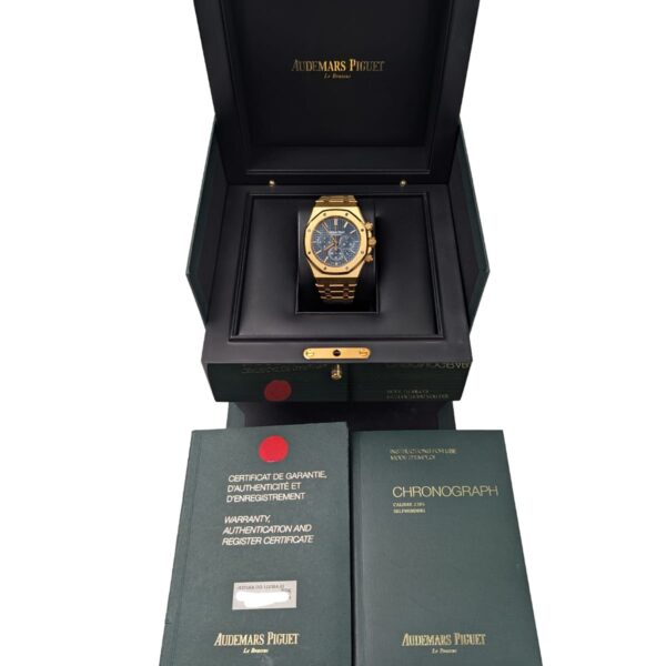 Audemars Piguet 26320BA.OO.1220BA.02 Royal Oak Chronograph 41mm Blue Dial - Image 8