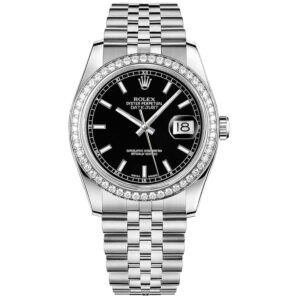Rolex Datejust 36mm 116244-0043 Black Dial Jubilee Bracelet