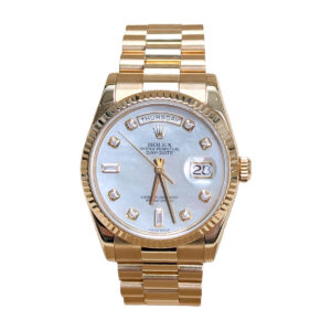 Rolex Day-Date 118238 MOP Dial 18K Yellow Gold President 36mm Watch
