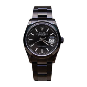 Rolex Datejust 126200 36 mm Stainless Steel Black Dial Black PVD Oyster Watch