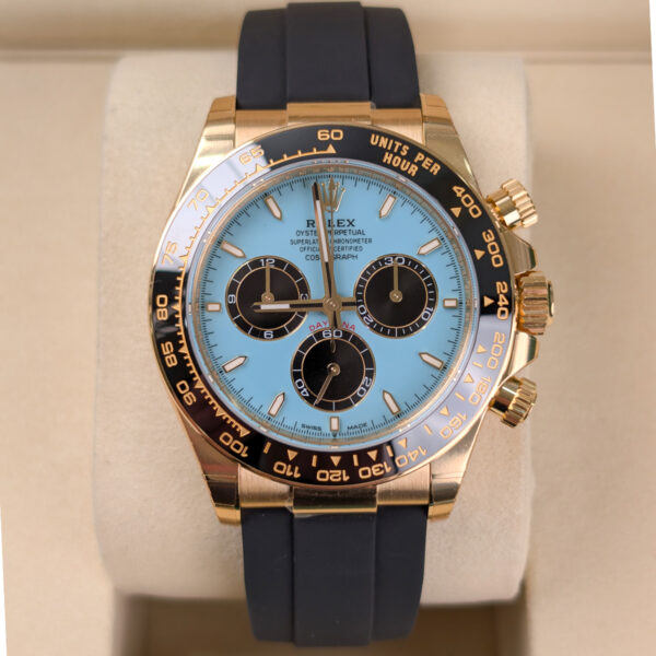 Rolex Daytona 126518ln Turquoise Dial Oysterflex Band - Image 2