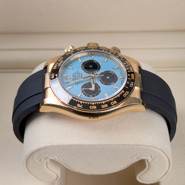 Rolex Daytona 126518ln Turquoise Dial Oysterflex Band - Image 4