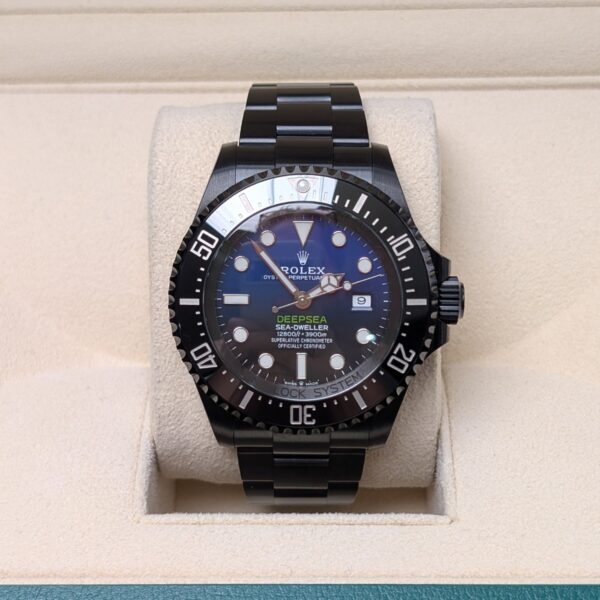 Rolex Deepsea D-Blue 126660 James Cameron Black PVD Oyster Bracelet Watch - Image 2