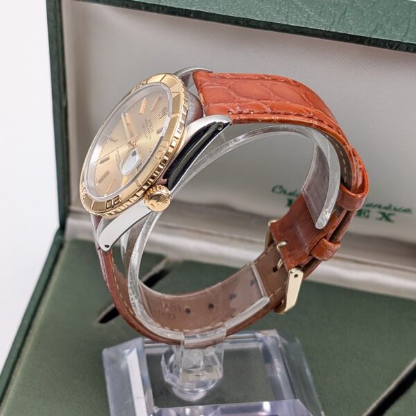 Rolex 16263 Datejust 36mm Turn-O-Graph Champagne Tapestry Dial - Image 2