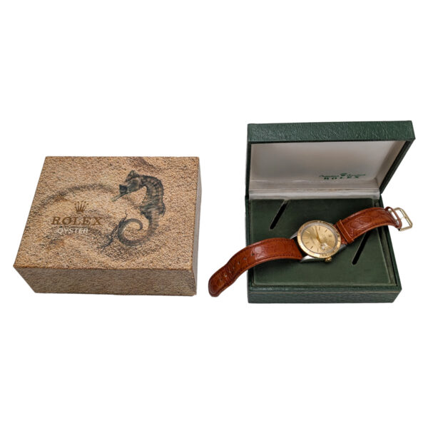 Rolex 16263 Datejust 36mm Turn-O-Graph Champagne Tapestry Dial - Image 6