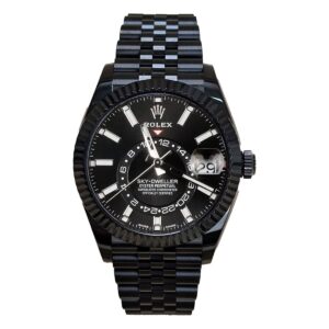 Rolex Sky-Dweller 326934 Black Dial Black PVD Jubilee Bracelet Watch