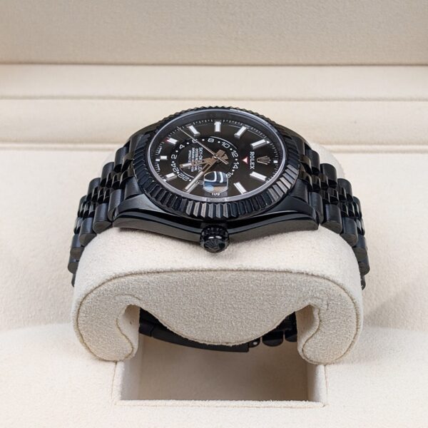 Rolex Sky-Dweller 326934 Black Dial Black PVD Jubilee Bracelet Watch - Image 3
