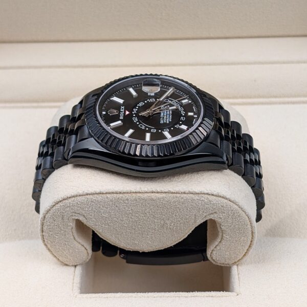 Rolex Sky-Dweller 326934 Black Dial Black PVD Jubilee Bracelet Watch - Image 4