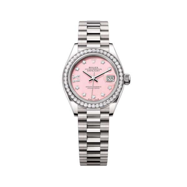 Rolex Lady-Datejust 279139RBR-0002 Pink Diamond-Set Dial White Gold Bracelet