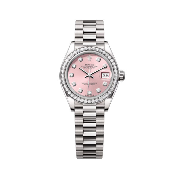 Rolex Lady-Datejust 279139RBR-0005 Pink Diamond-Set Dial White Gold Bracelet