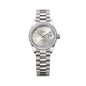 Rolex Lady-Datejust 279139RBR-0007 Silver Roman Dial White Gold Bracelet