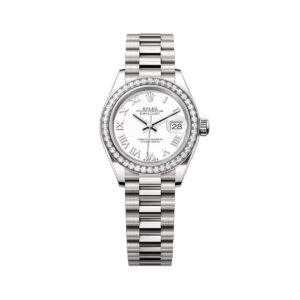 Rolex Lady-Datejust 279139RBR-0013 White Roman Dial White Gold Bracelet
