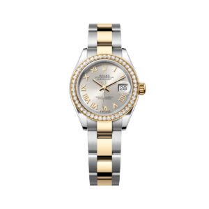 Rolex Lady-Datejust 279383RBR-0006 Silver Roman Dial Yellow Rolesor Oyster Bracelet