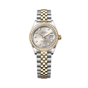 Rolex Lady-Datejust 279383RBR-0007 Silver Diamond Dial Yellow Rolesor Jubilee Bracelet
