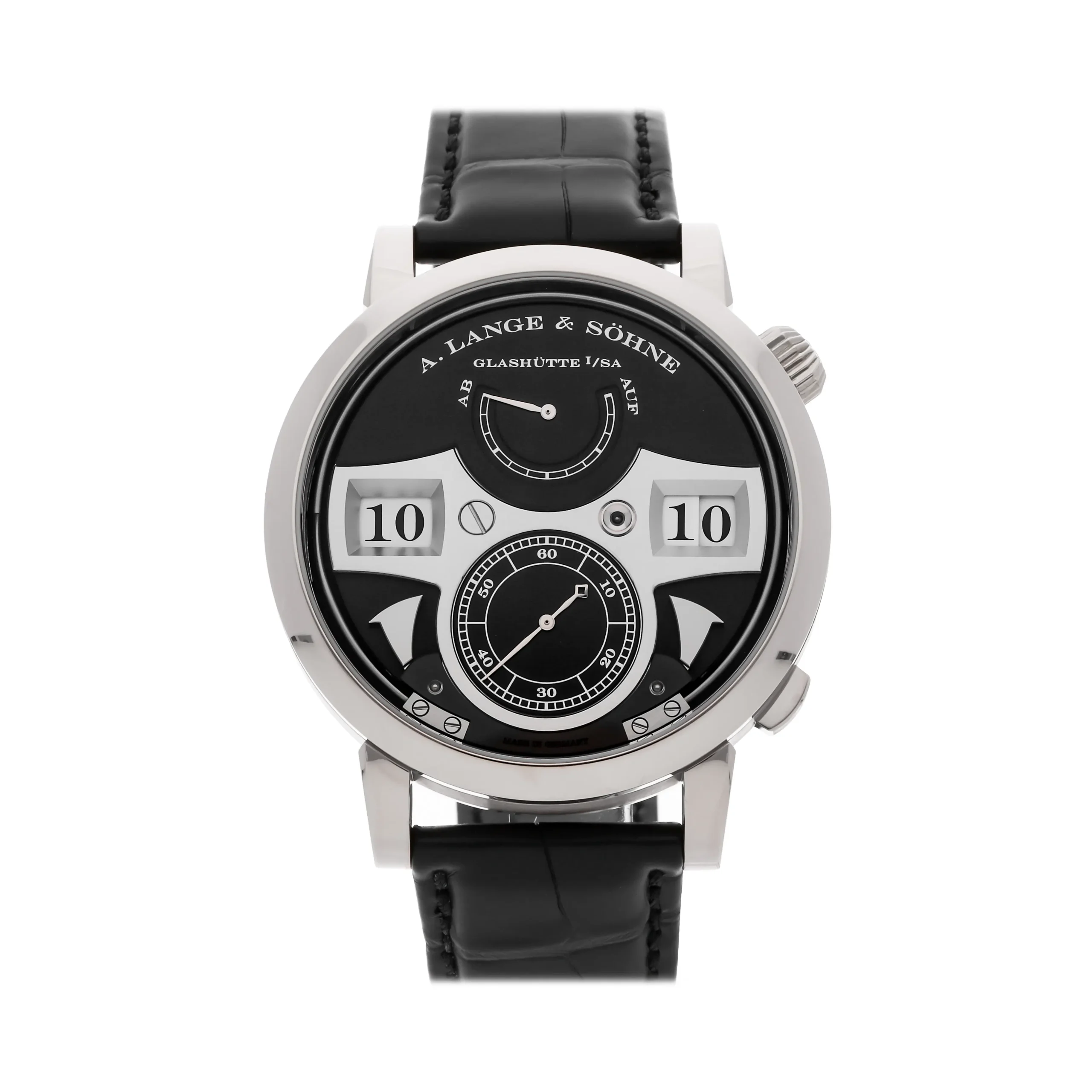 A. Lange & Söhne Zeitwerk 145.029 44MM White Gold Black Dial