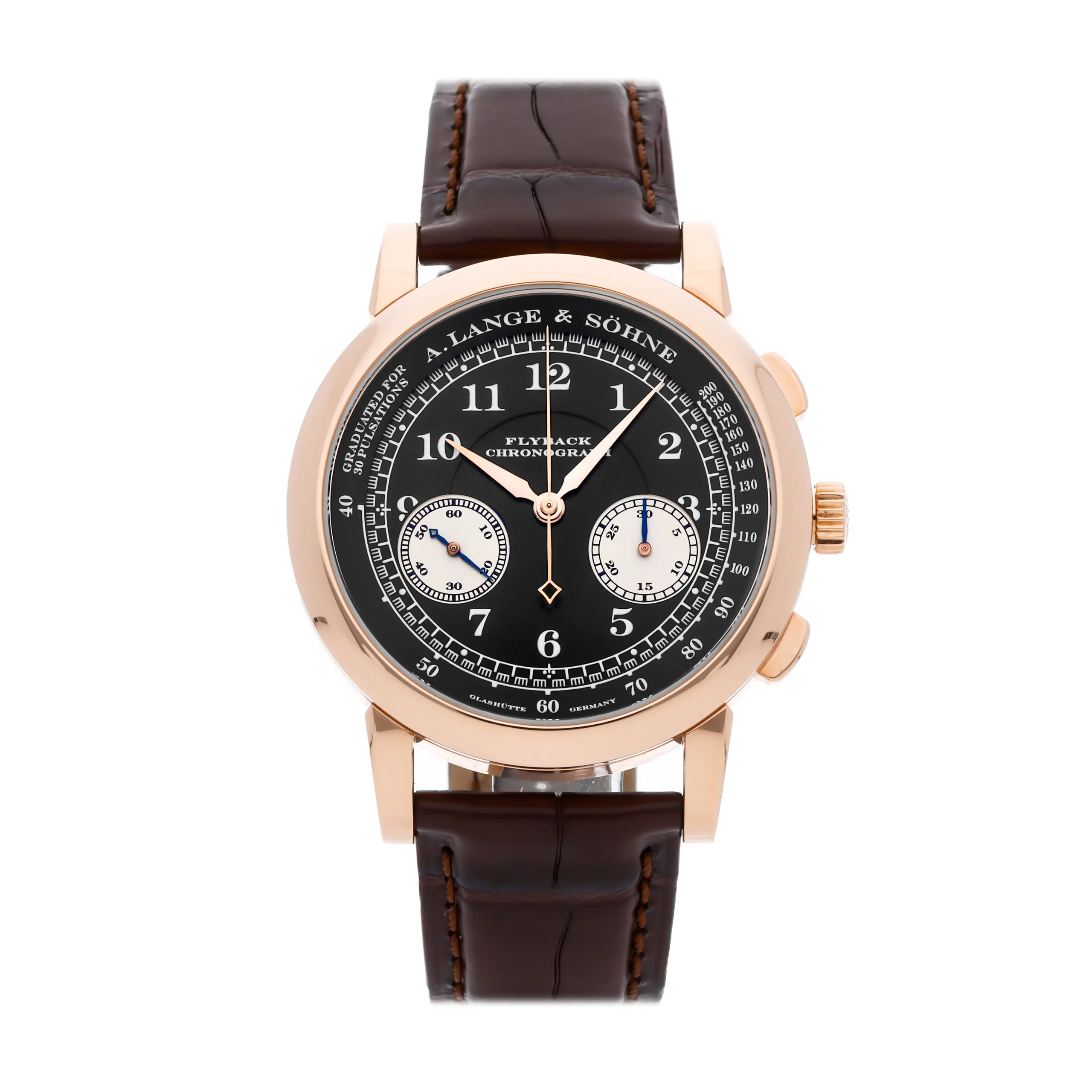 A. Lange & Söhne 1815 Chronograph 401.031 39.5MM Rose Gold Black Dial
