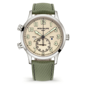 Patek Philippe Complications 5524G White Gold Pilot Travel Time Watch