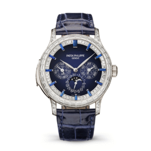 Patek Philippe Grand Complications 5374/300P-001 Platinum with Blue Dial and Diamond Bezel