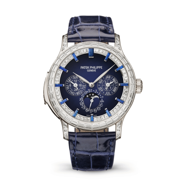Patek Philippe Grand Complications 5374/300P-001 Platinum with Blue Dial and Diamond Bezel