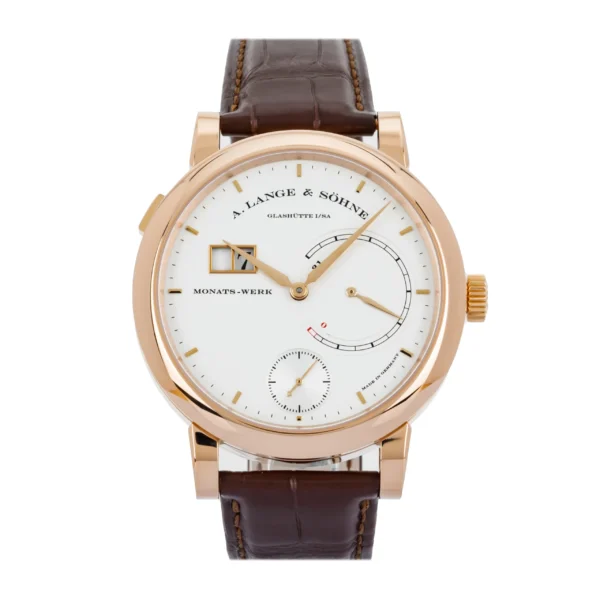 A. Lange & Söhne Saxonia 130.032F 45.9MM Rose Gold Silver Dial
