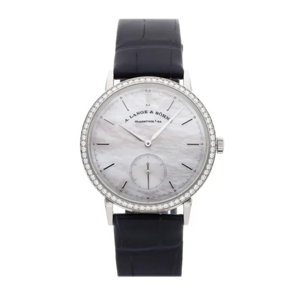 A. Lange & Söhne Saxonia 840.029 37MM White Gold Diamond Bezel