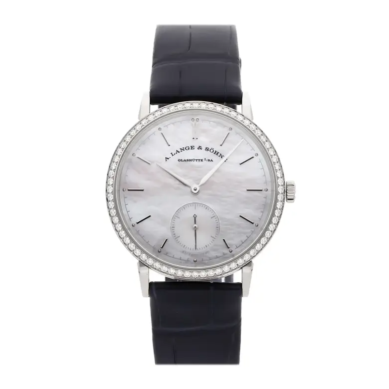 A. Lange & Söhne Saxonia 840.029 37MM White Gold Diamond Bezel