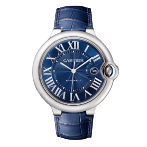 Cartier Ballon Bleu WSBB0027 42MM Blue Guilloché Dial Stainless Steel