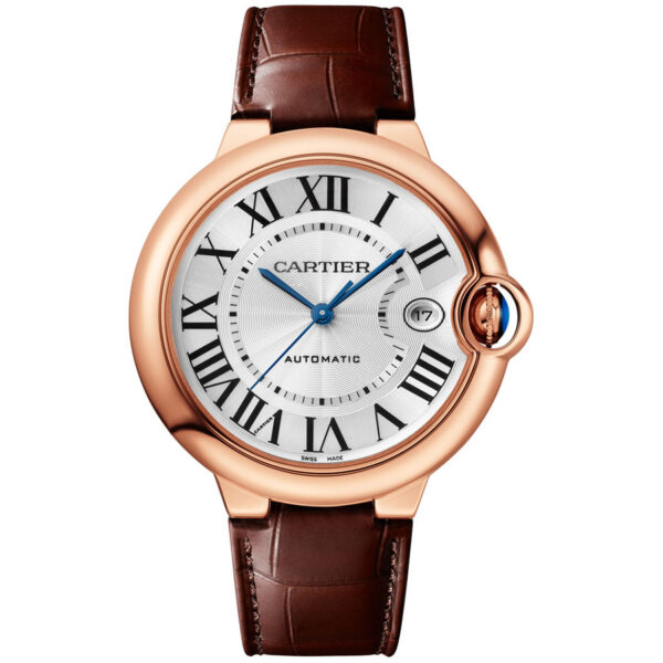 Cartier Ballon Bleu WGBB0035 40MM Silver Dial Rose Gold Watch