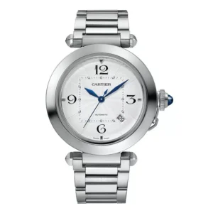 Cartier Pasha WSPA0009 41MM Silver Dial Stainless Steel Watch