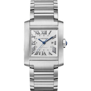 Cartier Tank Française WSTA0067 36MM Silver Steel Watch