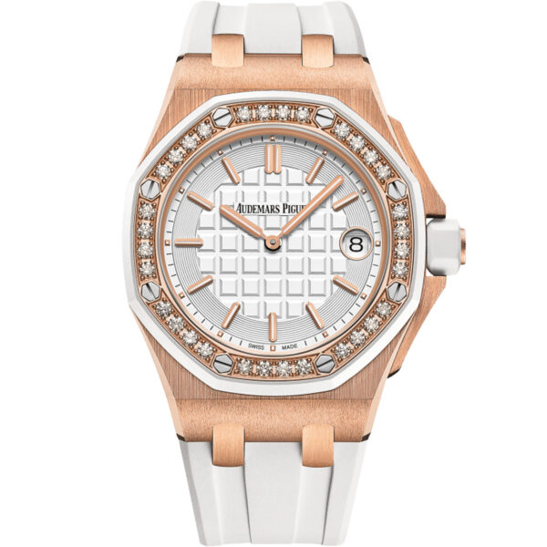 Audemars Piguet Royal Oak Offshore 67540OK 37MM Rose Gold Silver Dial