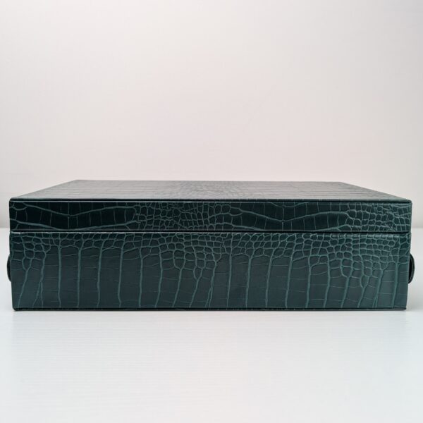 12-Piece High-End Watch Green Box/Tray with Top Watch Storage - Image 5